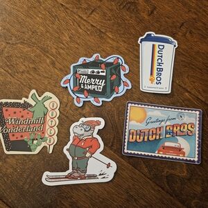 Dutch Bros Coffee Five Sticker Set
